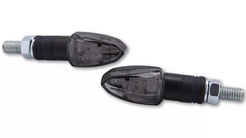 SHIN YO Lizzard LED Blinker Schwarz/Getönt E-Geprüft (Paar)