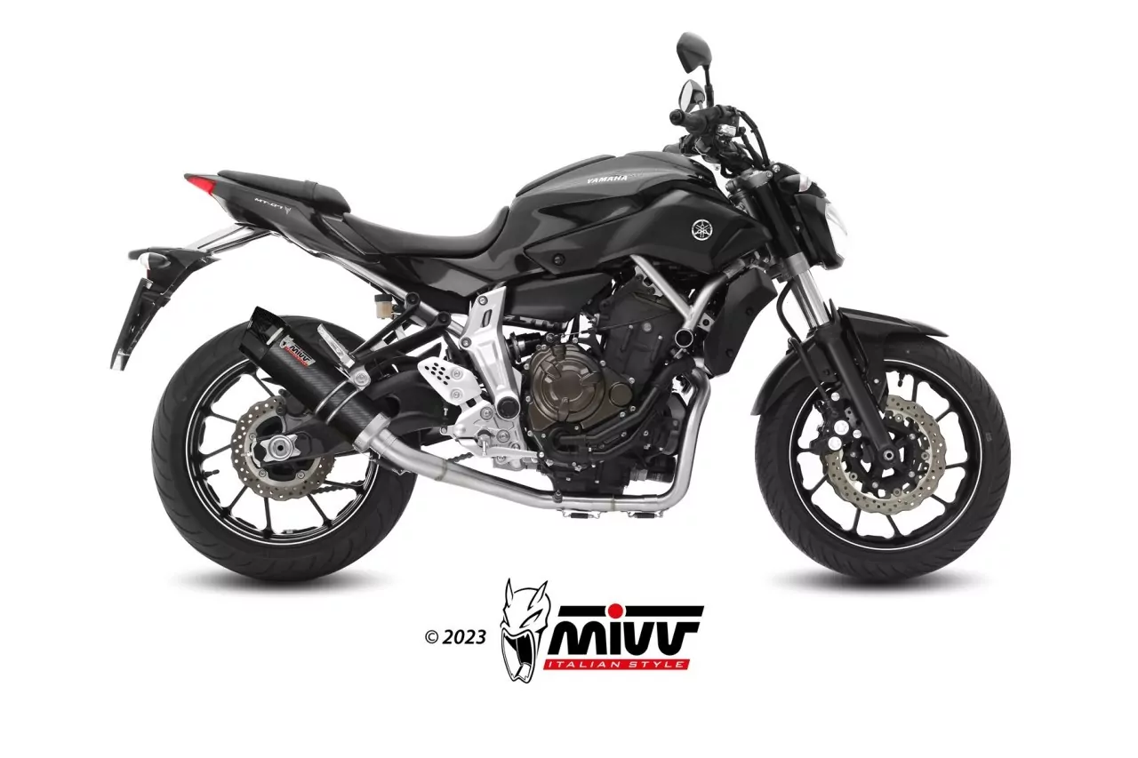 MIVV GP-C Carbon Mit Carbonendkappe YAMAHA MT-07 / FZ-07 2014 > 2023