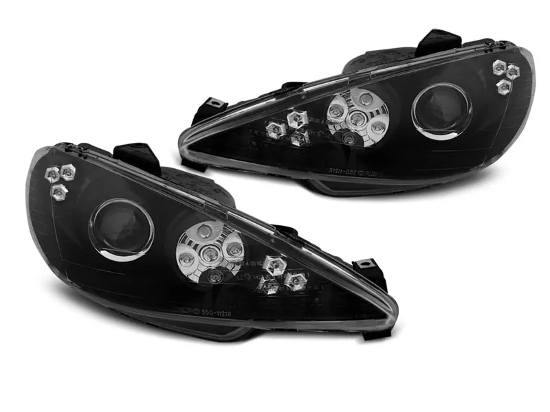 PEUGEOT 206 02-ANGEL EYES BLACK LED