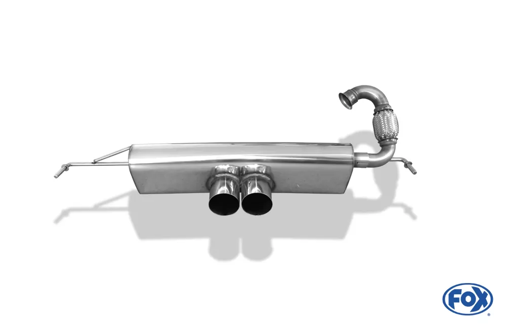 Smart Fortwo 453  Endschalldämpfer Ausgang mittig - 2x80 Typ 14