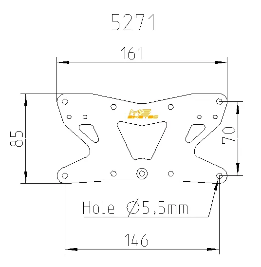 MG Biketec Kennzeichenhalter für Kawasaki Z 125 ab 2018 - 2024