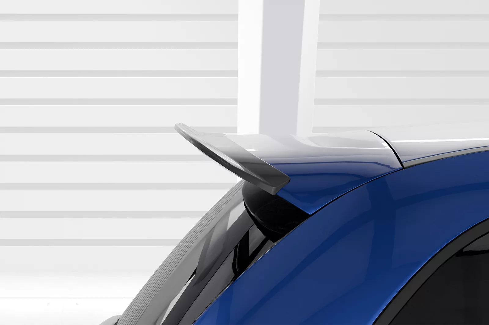 Heckflügel mit ABE für Fiat 500 Abarth 595 Competizione HF800 Strukturiert (schwarz matt)