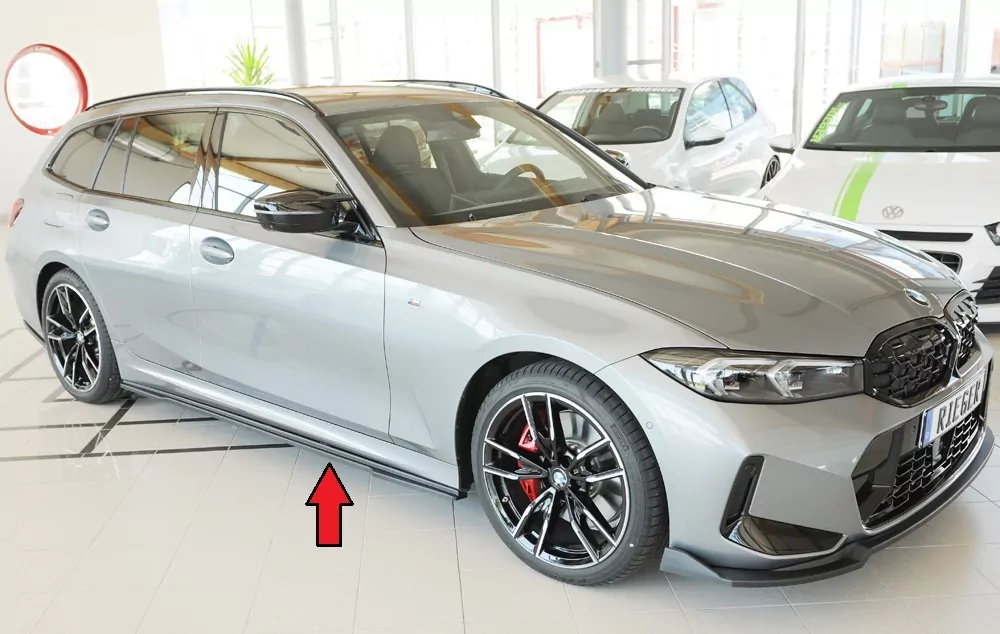 Rieger Seitenschweller rechts ansatz matt schwarz für BMW 3er G21  (G3K) Touring 07.22- (ab Facelift) LCI