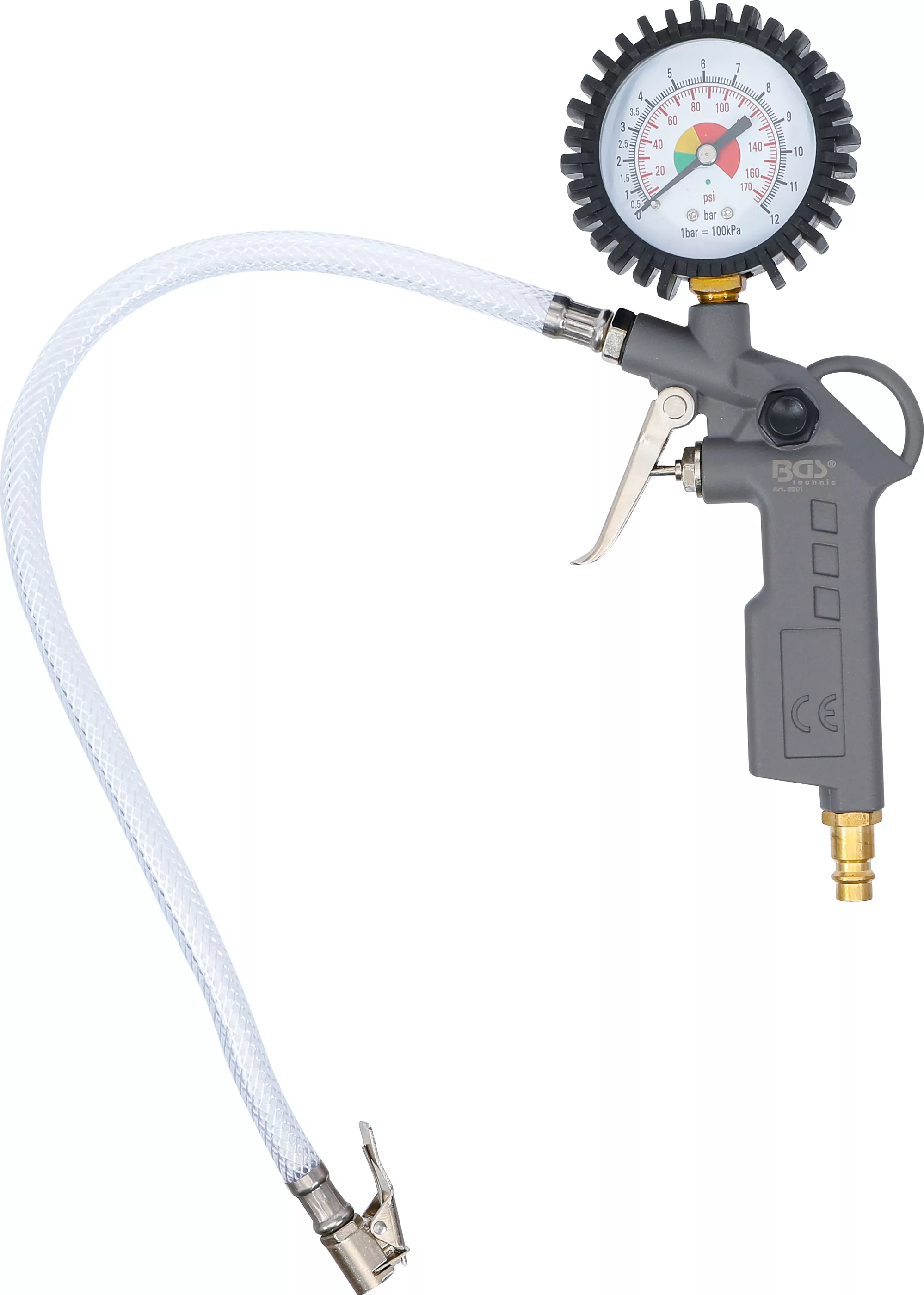 Druckluft-Reifenfüllpistole | 0 - 8 bar