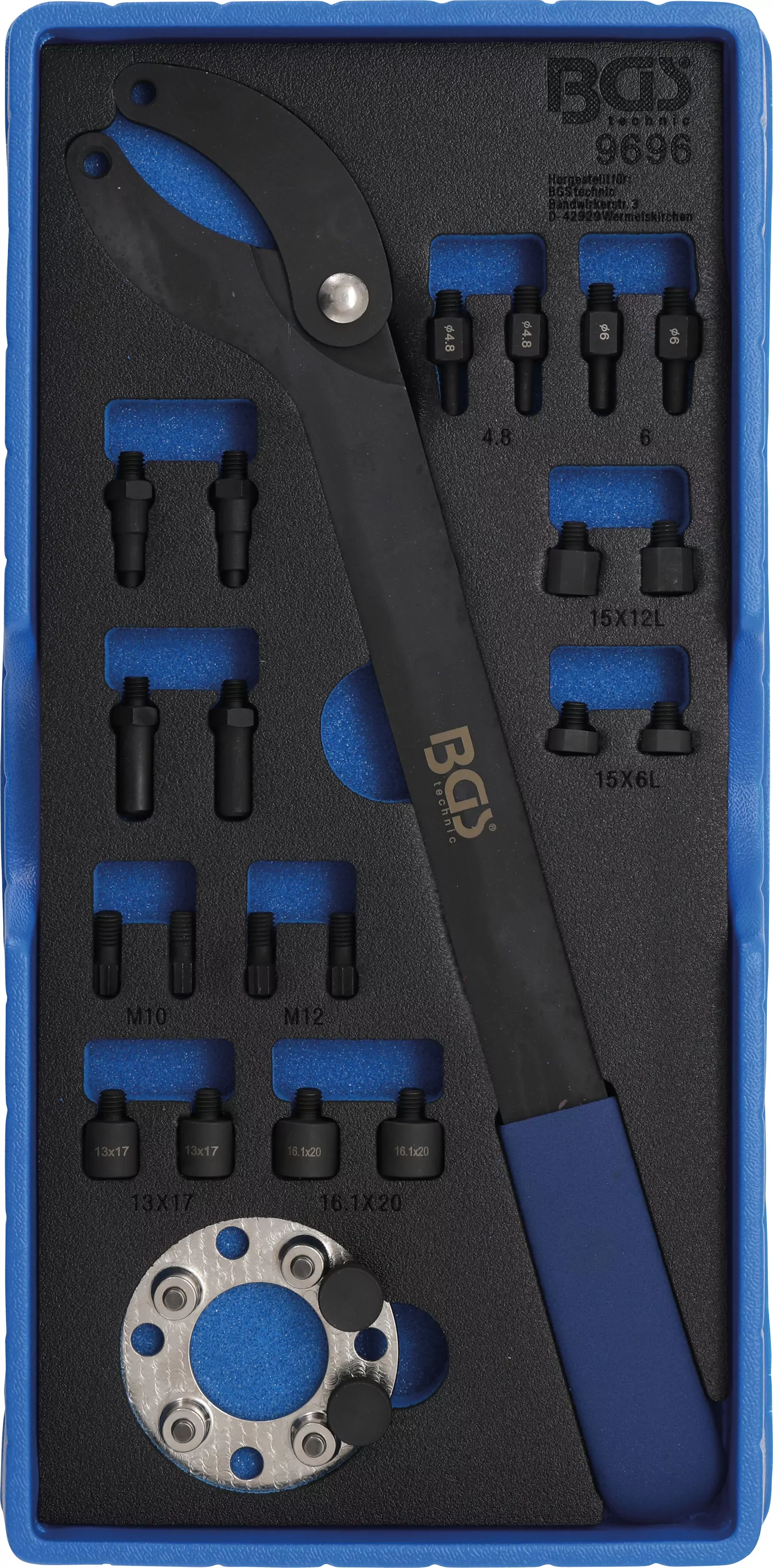 Werkstattwageneinlage 1/3: Nockenwellen-Gegenhaltewerkzeug-Satz | für VAG