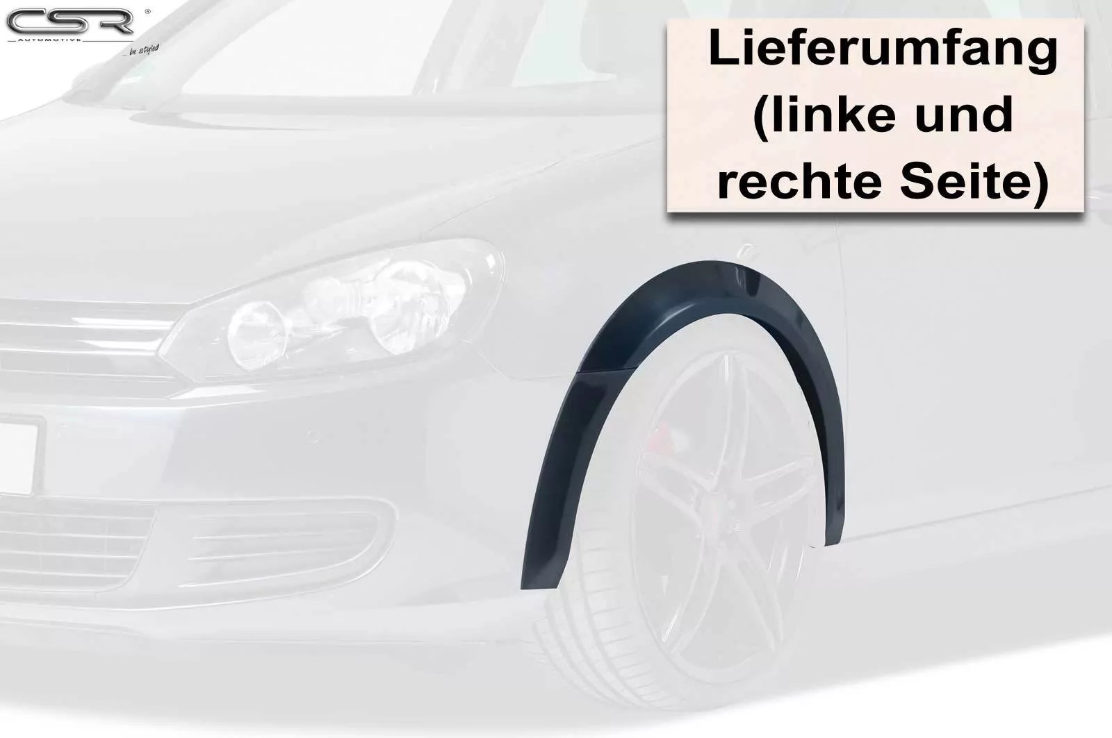 Kotflügelverbreiterung vorne für VW Golf 6 VB015