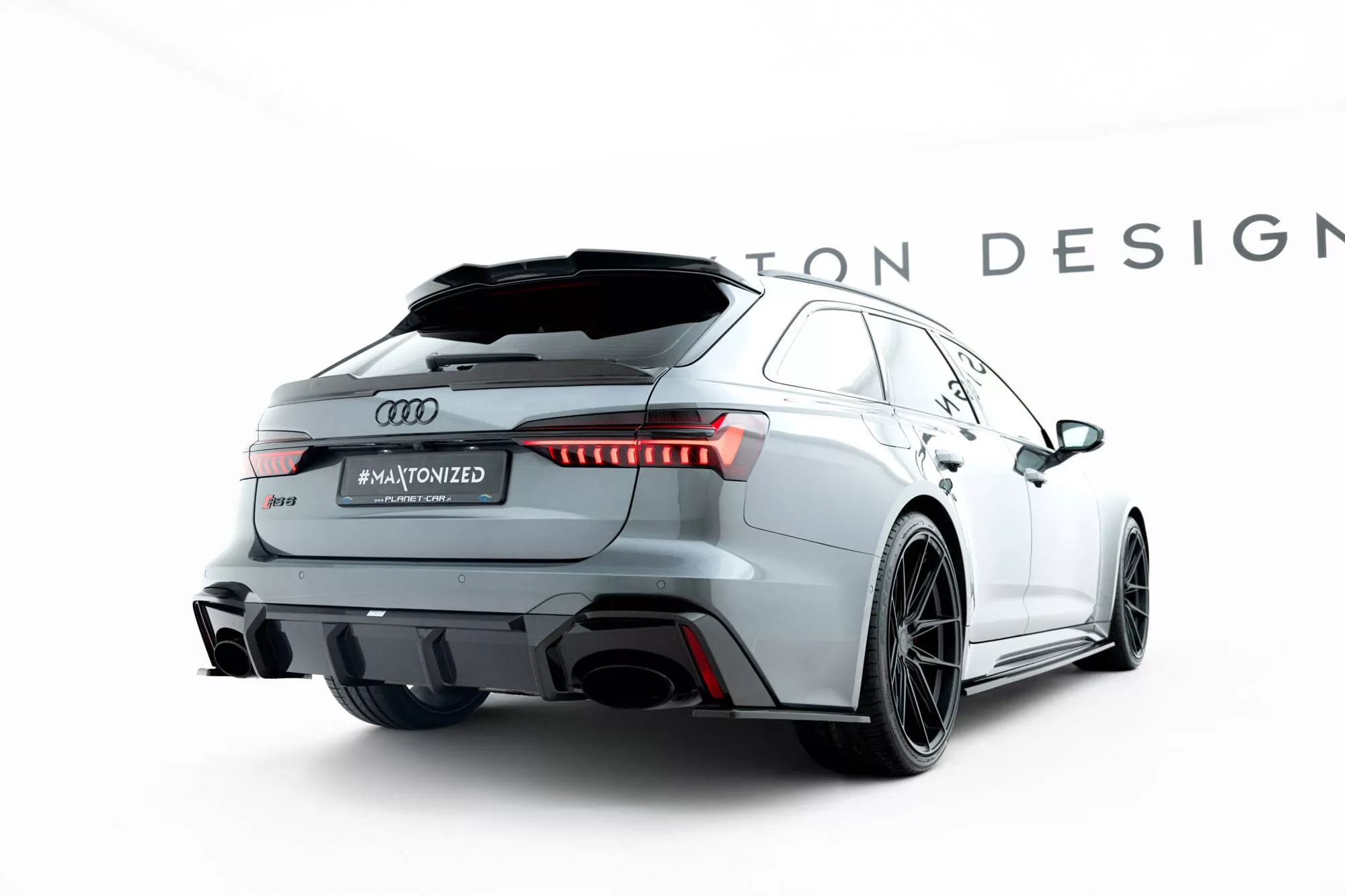 Prepreg Carbon Fiber Heck Ansatz Flaps Diffusor Für Audi RS6 C8