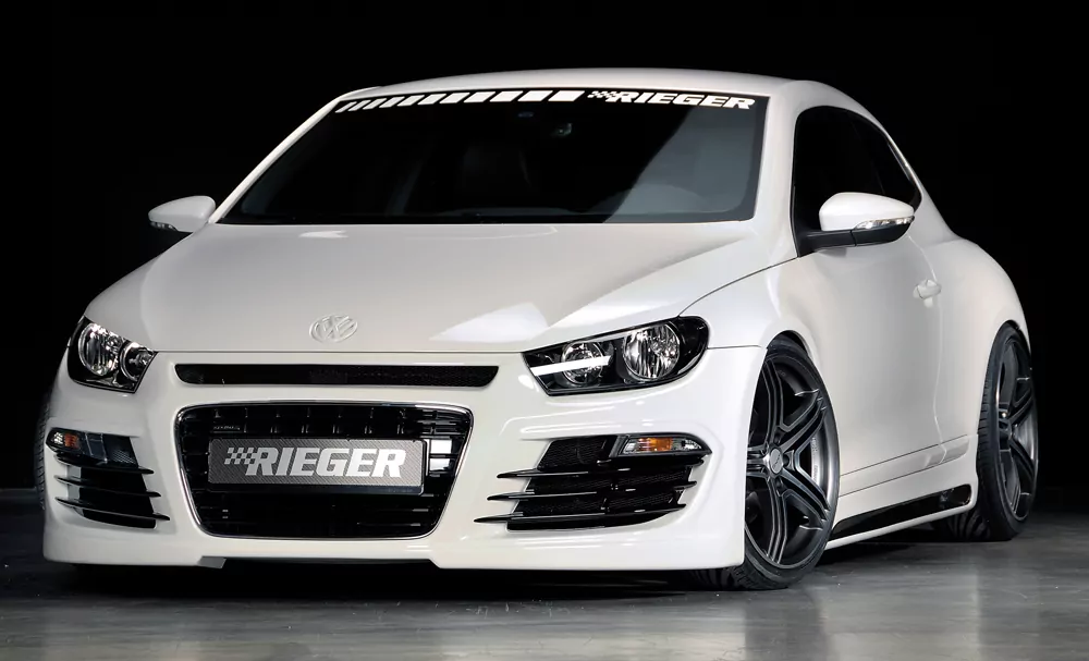 Rieger Spoilerstoßstange für VW Scirocco 3 (13) - 2-tür. 08.08-04.14 (bis Facelift) carbon optik