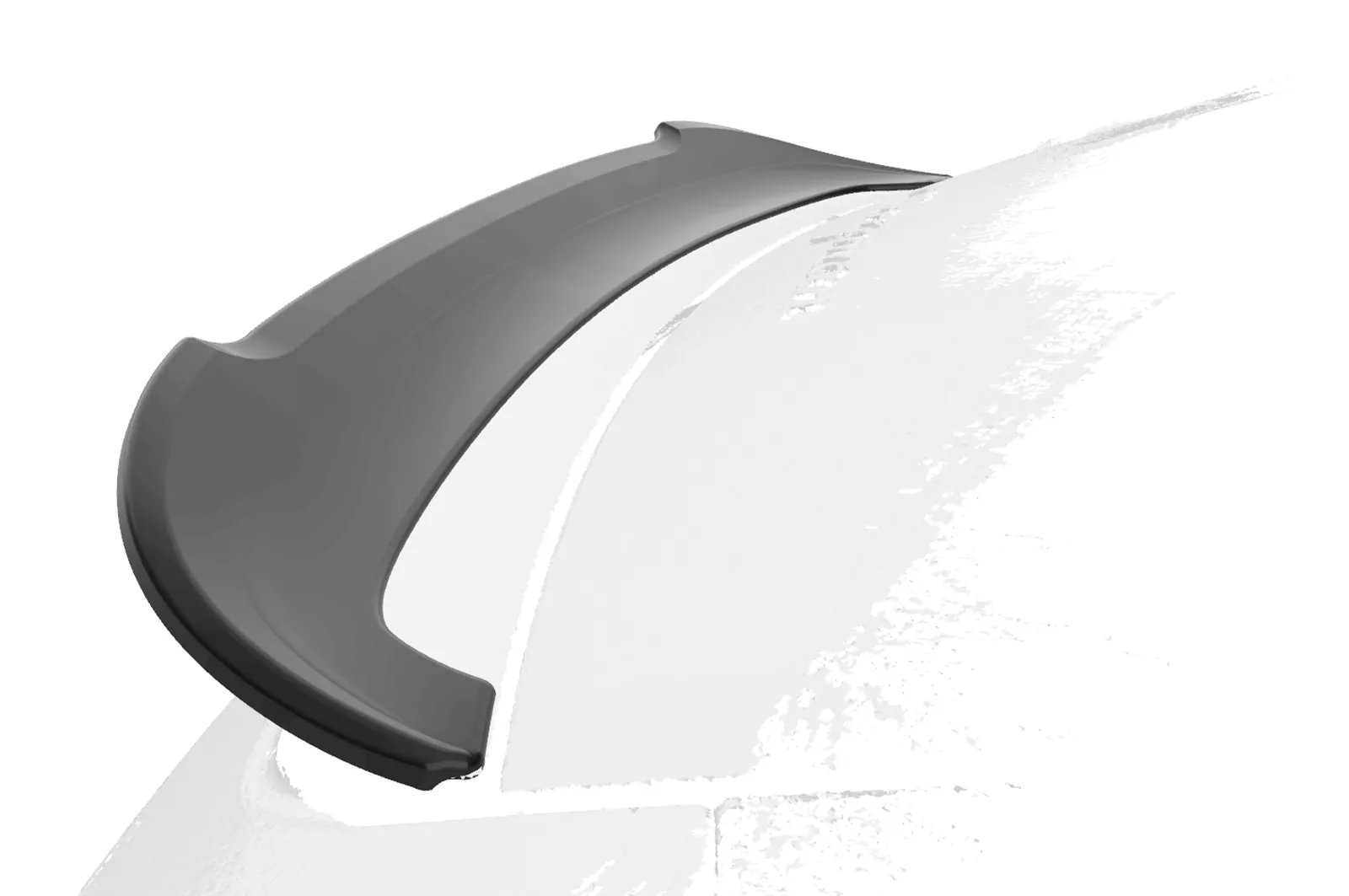 Heckflügel mit ABE für Porsche Cayman 987c HF901 Schwarz Strukturiert