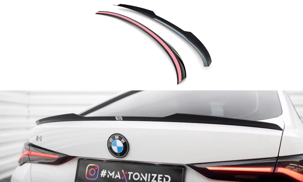 Spoiler CAP Für BMW I4 / / M440i / 4 Gran Coupe M-Paket G26 Schwarz Hochglanz