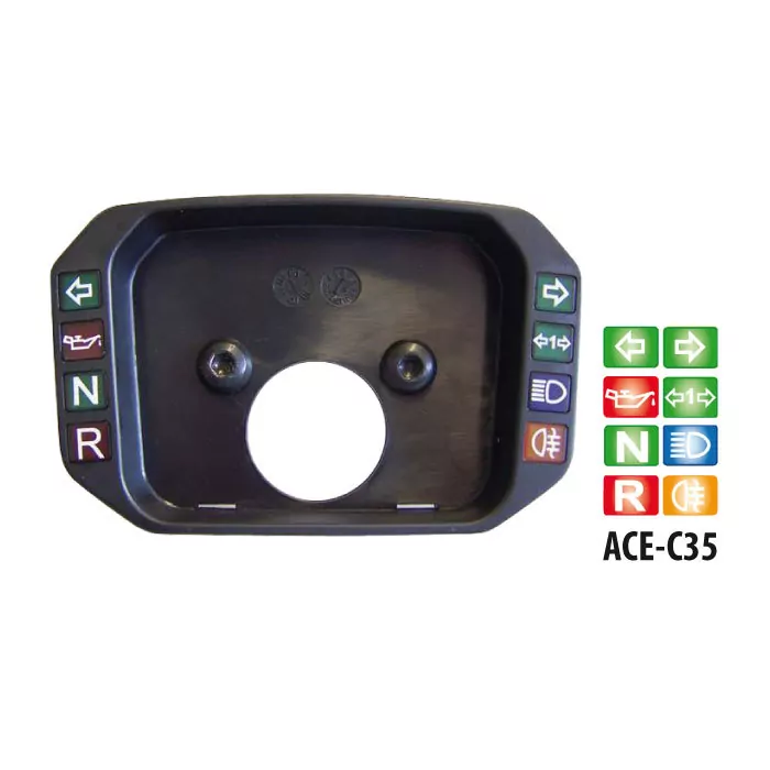 Kontrollleuchtencover, Schwarz