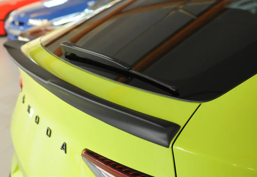 Rieger Heckklappenspoiler matt schwarz für Skoda Enyaq iV RS (NY) Coupé (5AC) 07.21-