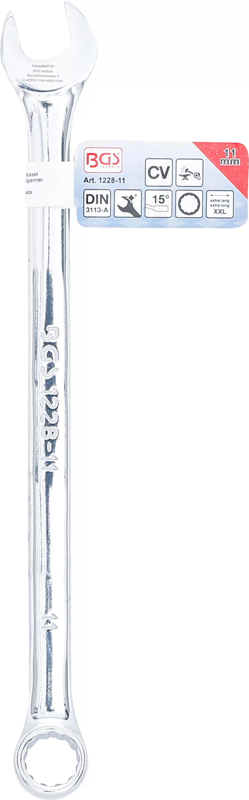 Maul-Ringschlüssel | extra lang | SW 11 mm