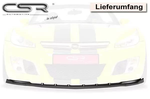 Cup-Spoilerlippe mit ABE für Opel GT Roadster CSL022 Strukturiert (schwarz matt)