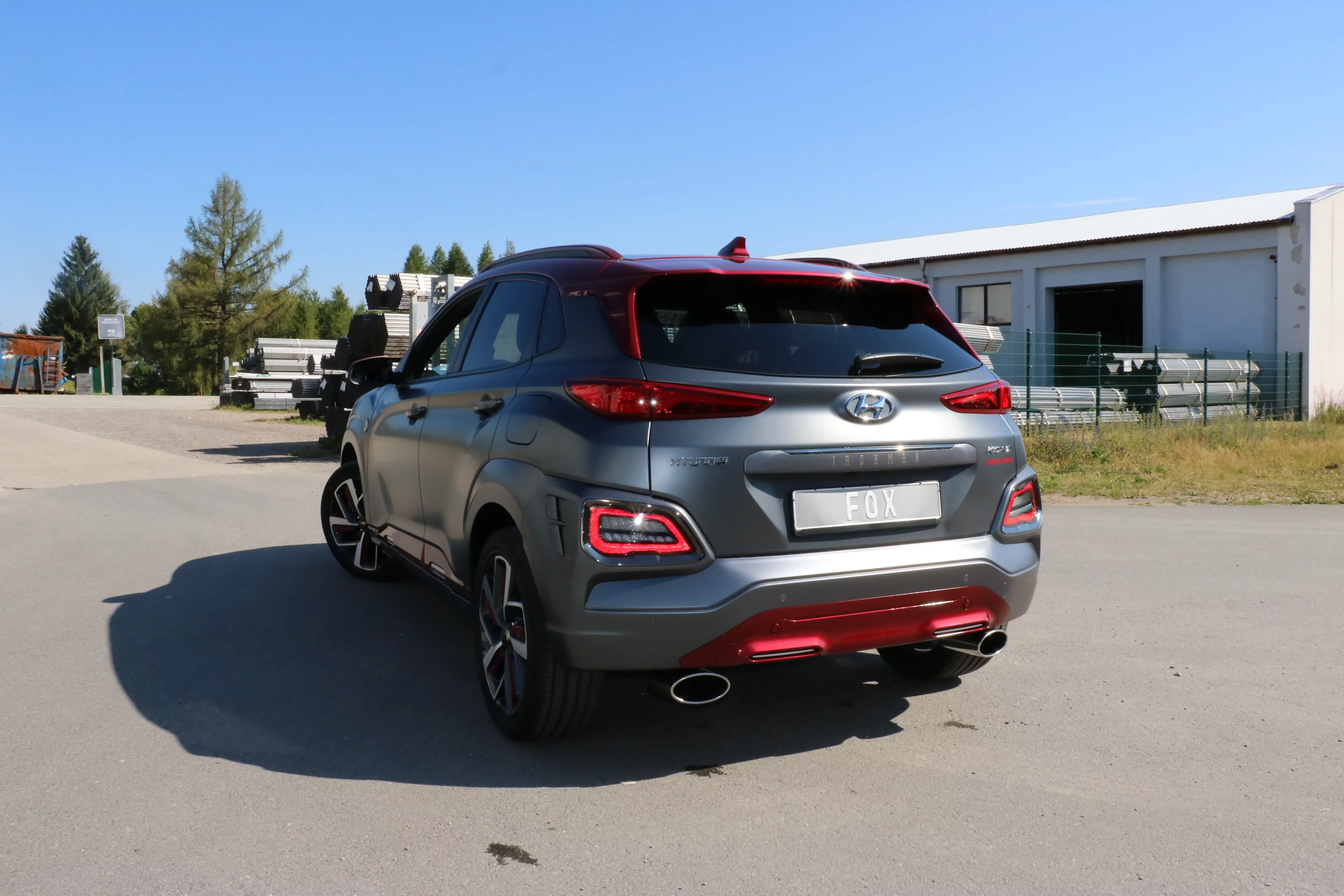 Hyundai Kona 2WD Ironman  Endschalldämpfer Ausgang rechts/links - 160x90 Typ 38 rechts/links