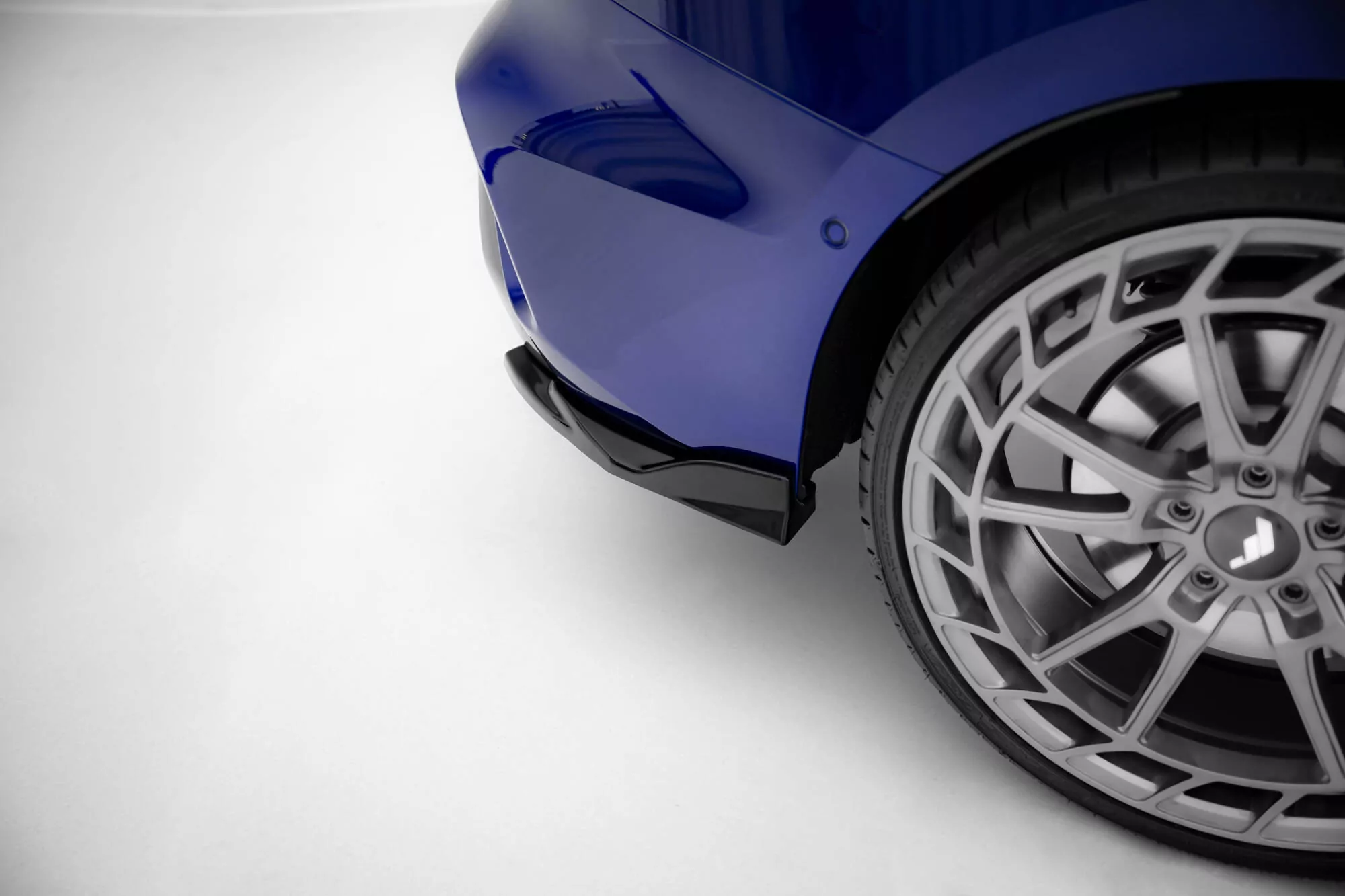 Heck Ansatz Flaps Diffusor V.2 Für Audi S3 Limousine 8Y Facelift Schwarz Hochglanz