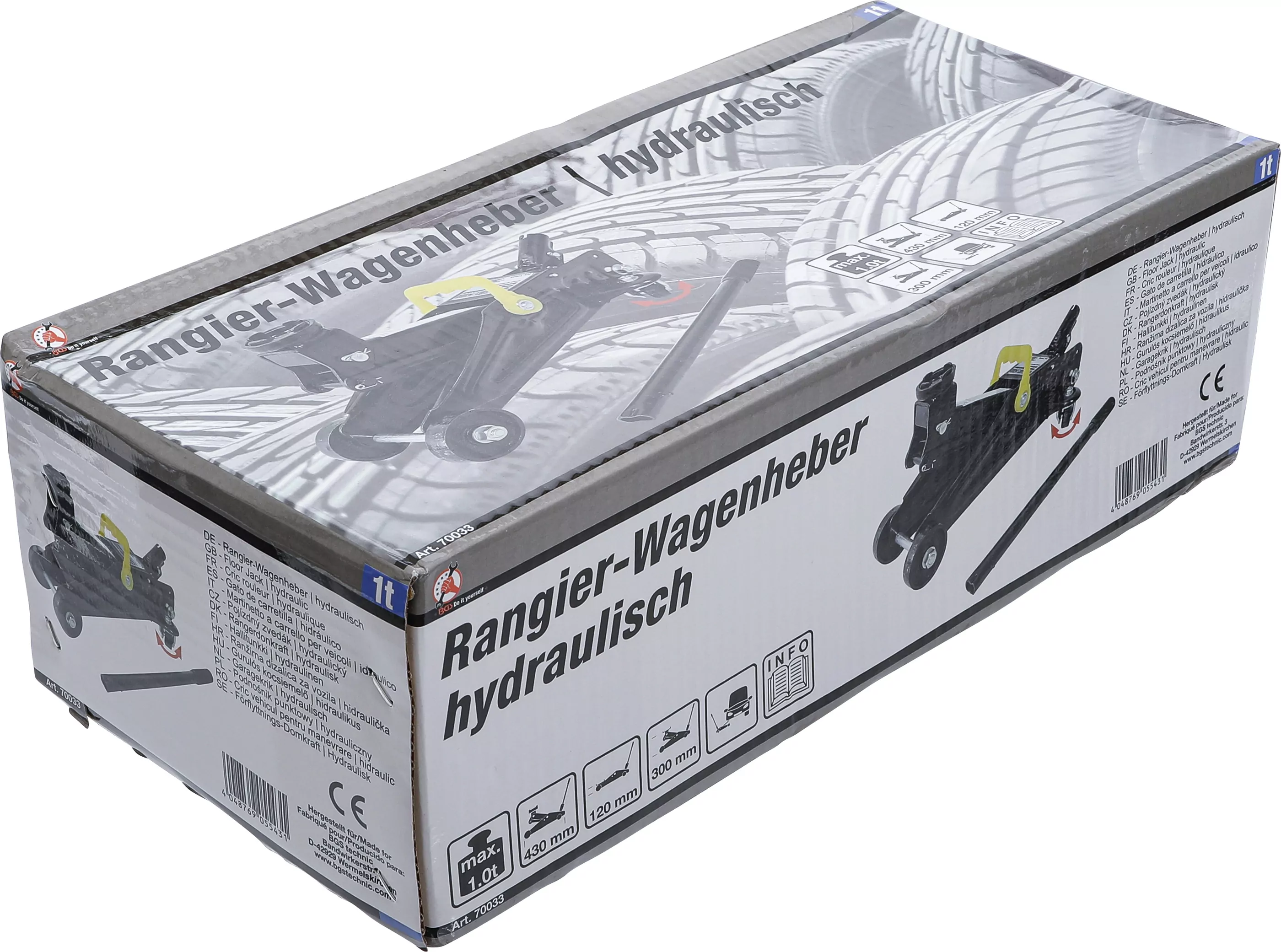 Rangier-Wagenheber | hydraulisch | 1 t
