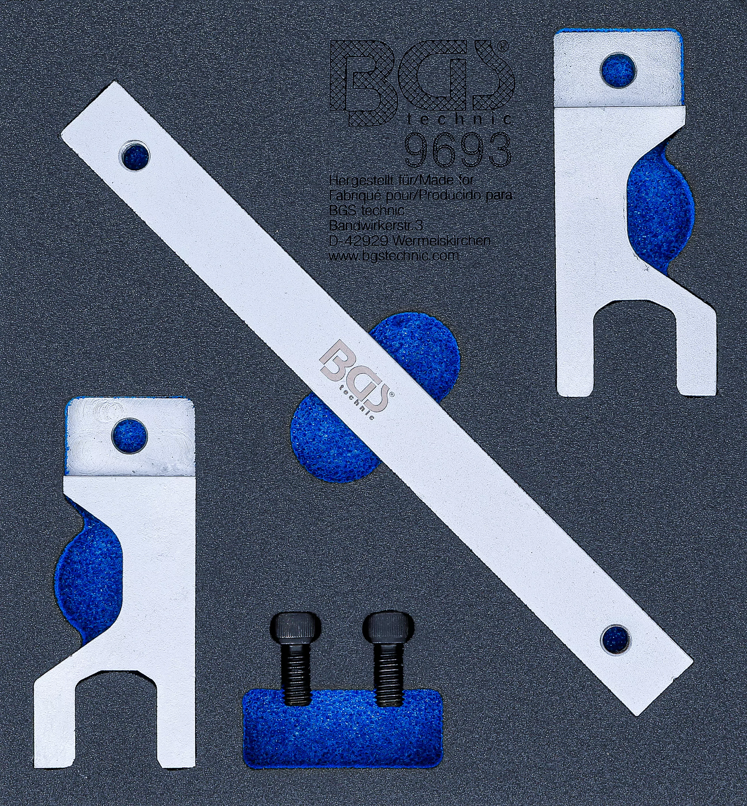 Werkstattwageneinlage 1/6: Ausgleichswellen-Einstellwerkzeug-Satz | für Mercedes-Benz OM651