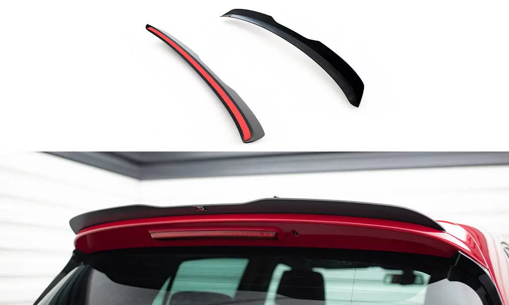 Spoiler CAP Passend Für Passend Für VW GOLF 6 GTI / R Schwarz Hochglanz Schwarz Hochglanz