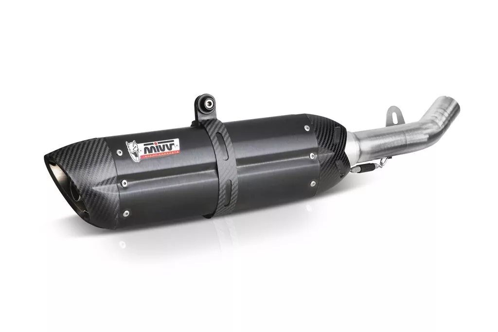 MIVV SUONO In Edelstahl Schwarz Für HONDA XLV 650 TRANSALP 00-04