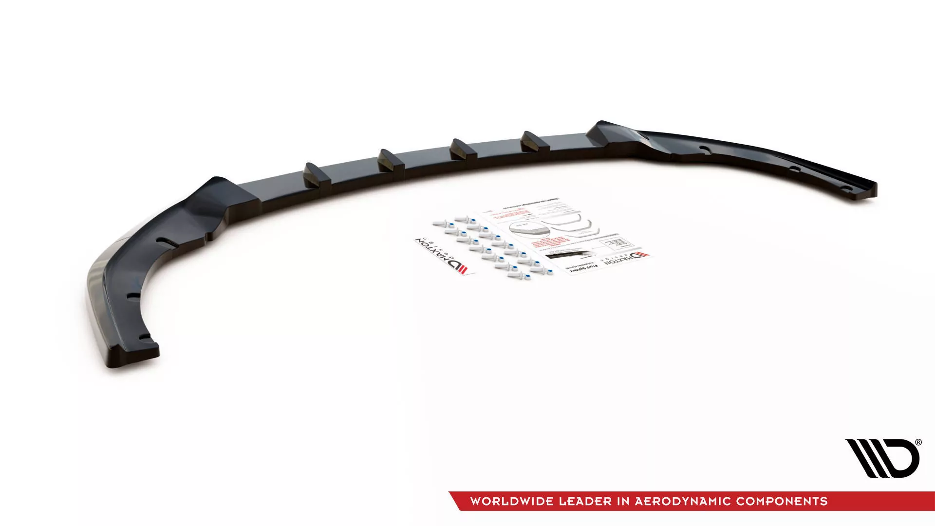 Front Ansatz Für Ford Kuga ST-Line Mk3 Schwarz Hochglanz