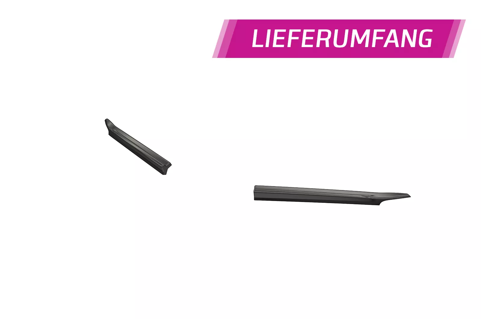 Heckansatz für VW Golf 8 (Typ CD) HA414 Schwarz Strukturiert