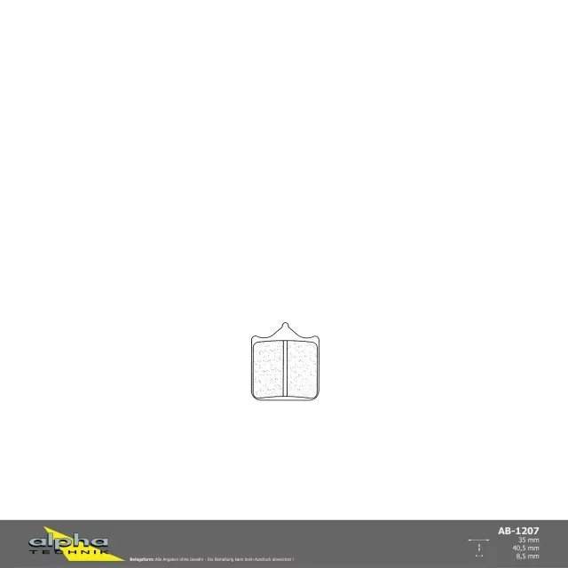 ALPHA TECHNIK Bremsbelag Racing ohne ABE