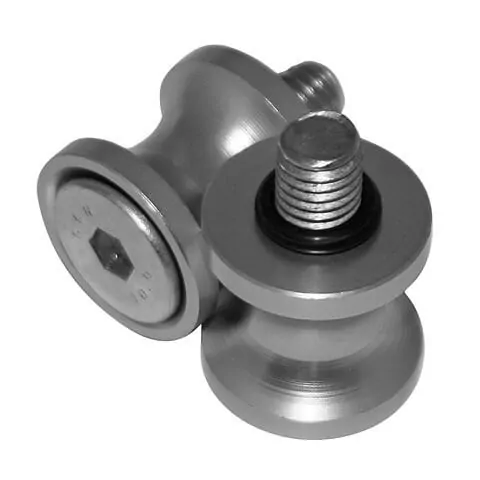 SHIN YO Bobbins für Ständeraufnahme M8 x 1.25 Silber (Paar)