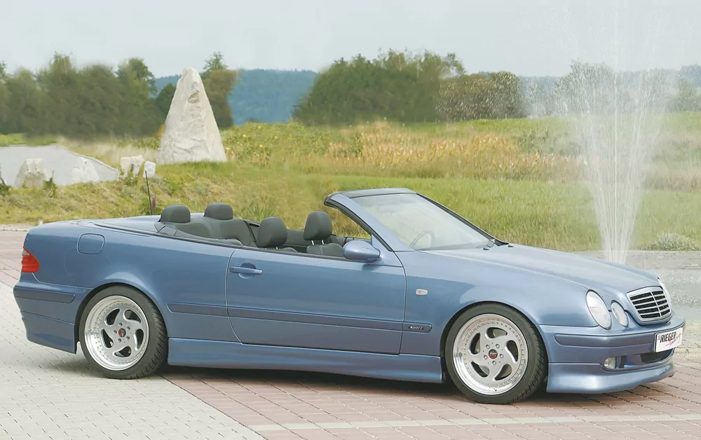 Rieger Seitenschweller für Mercedes CLK (W208) - Cabrio   carbon optik