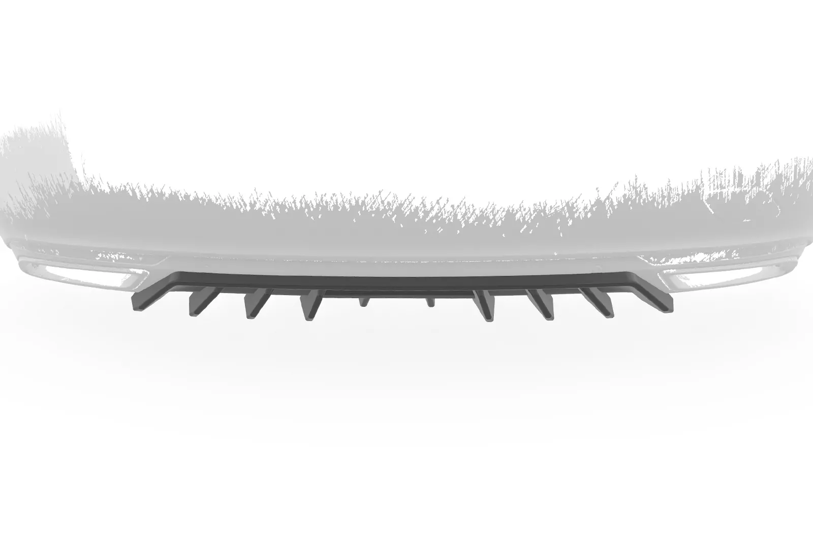 Heckansatz für Opel Insignia B Sports Tourer HA455 Schwarz Strukturiert