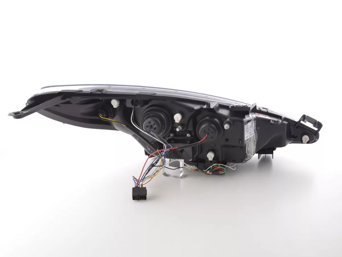 Scheinwerfer Set Daylight LED Tagfahrlicht Peugeot 207 Bj. 06- chrom für Rechtslenker