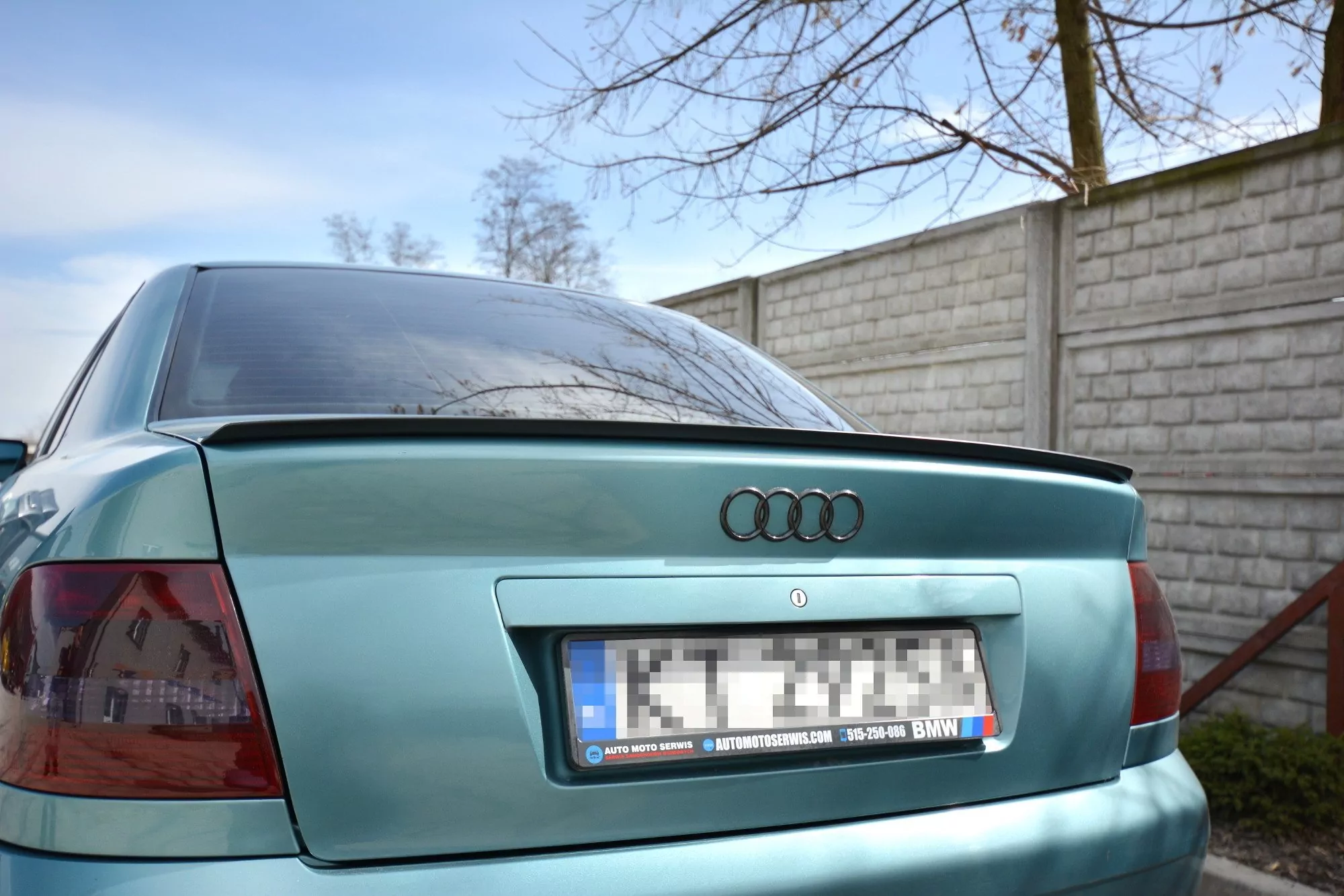 Spoiler CAP Passend Für Passend Für AUDI A4/ S4 B5  Schwarz Hochglanz Schwarz Hochglanz