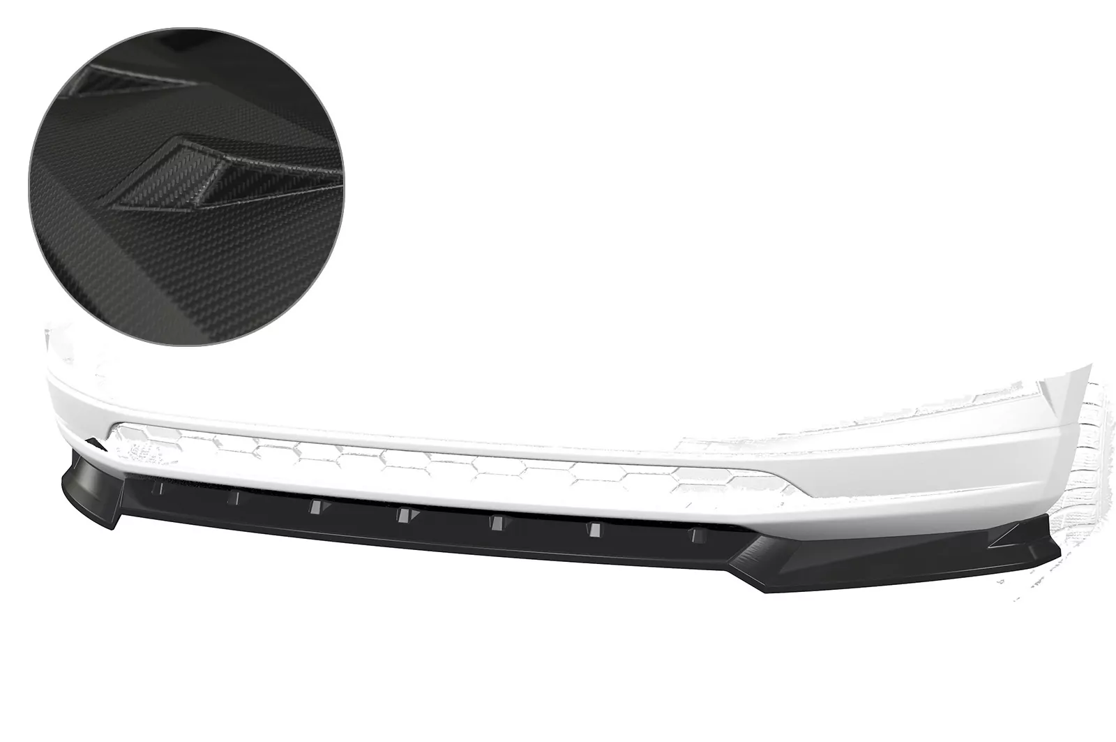 Cup-Spoilerlippe für Skoda Karoq CSL495-M Carbon Look (matt)