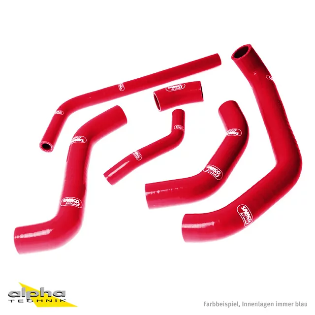 SAMCO SPORT Siliconschlauch Kit rot für Kawasaki ZX10R Modelljahr 2011-2015