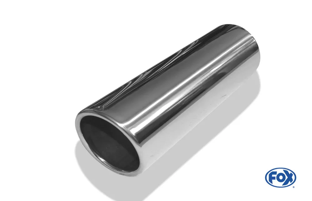 Anschweißendrohr Typ 16  Ø 90 mm / Länge: 300 mm - rund / eingerollt / 15° abgeschrägt / ohne Absorber