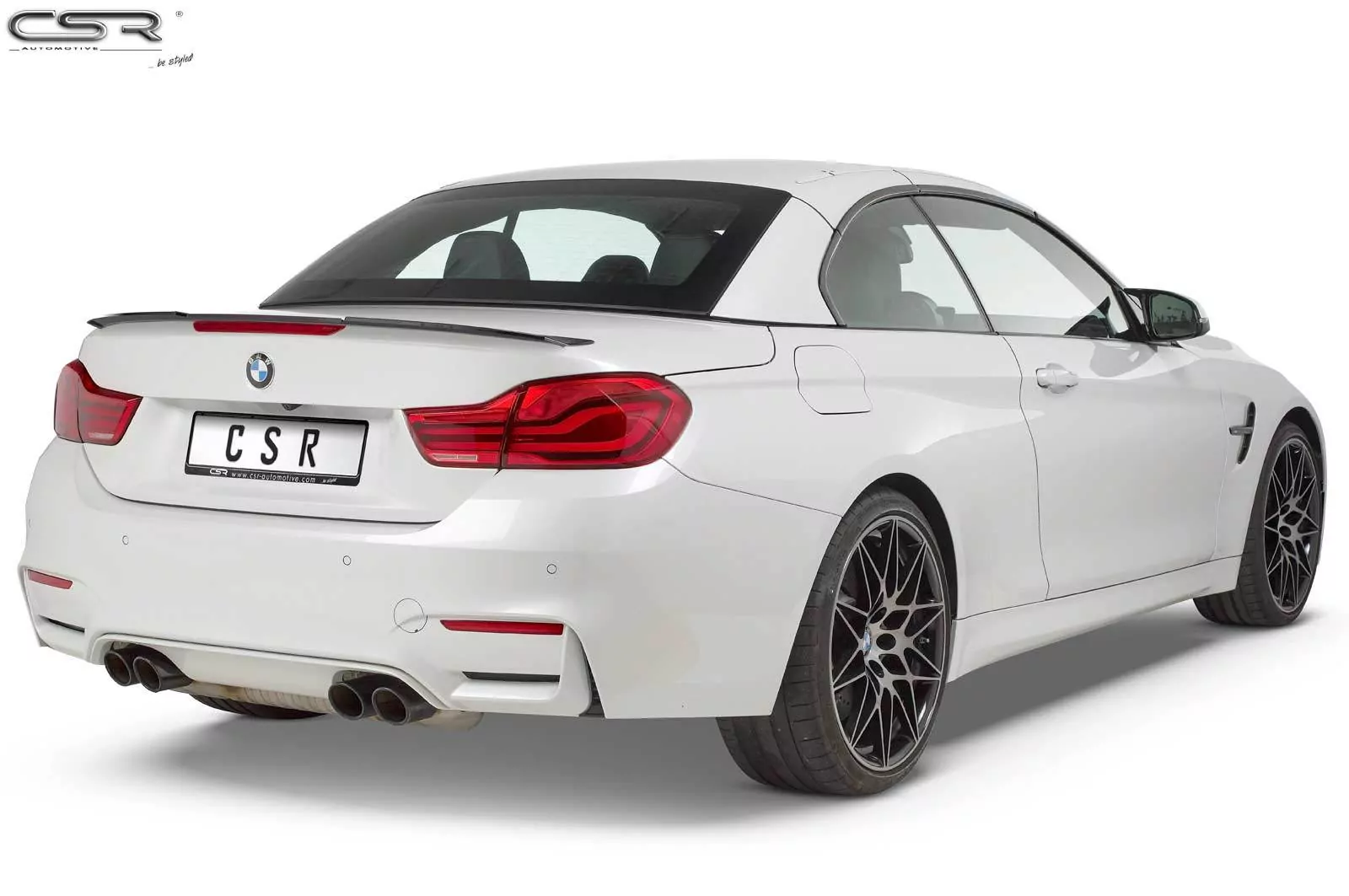 Heckflügel mit ABE für BMW 4er F33 / M4 F83 Cabrio HF673-M Carbon Look (matt)