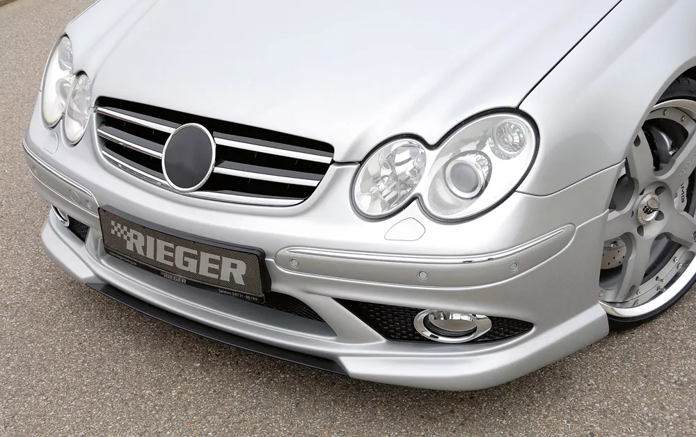 Rieger Spoileransatz für Mercedes CLK (W209) - Cabrio 00.02-06.04 (bis Facelift / bis Modell 2005) carbon optik