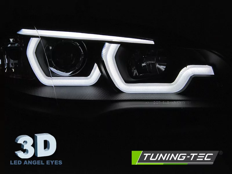 HEADLIGHTS TUBE LIGHT DRL BLACK fits BMW X5 E70 07-13