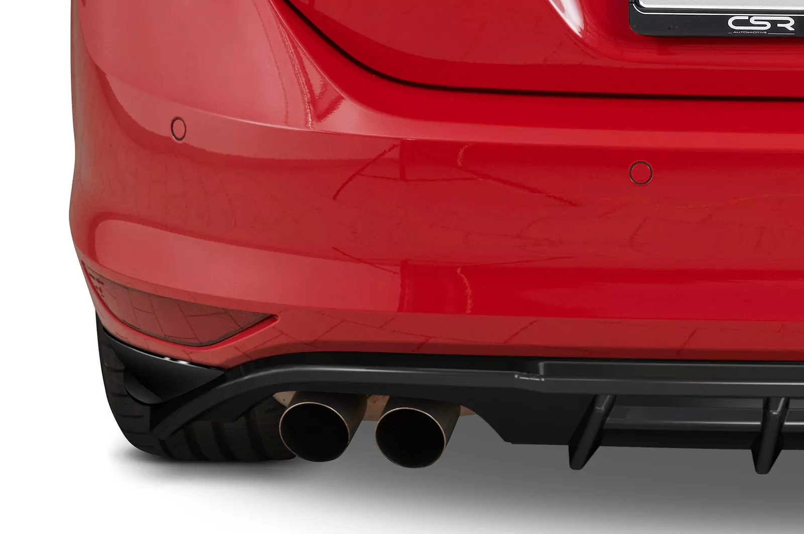 Heckansatz für VW Golf 7 Variant HA296 Schwarz Strukturiert