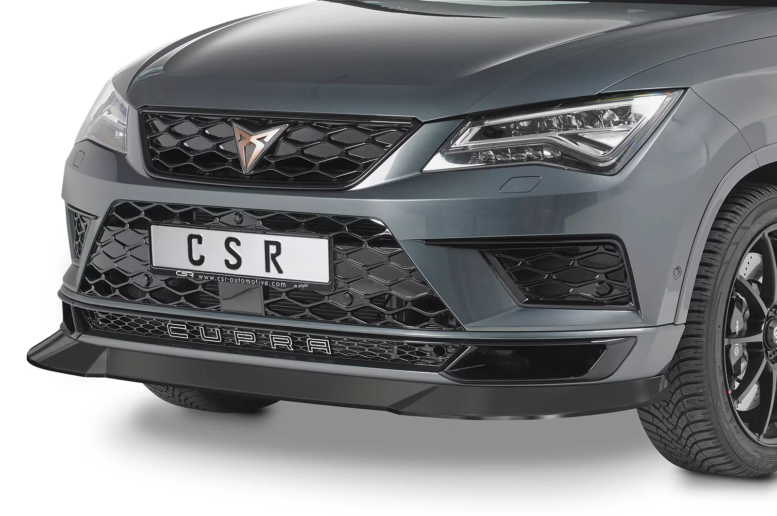 Cup-Spoilerlippe mit ABE für Cupra Ateca CSL430 Strukturiert (schwarz matt)