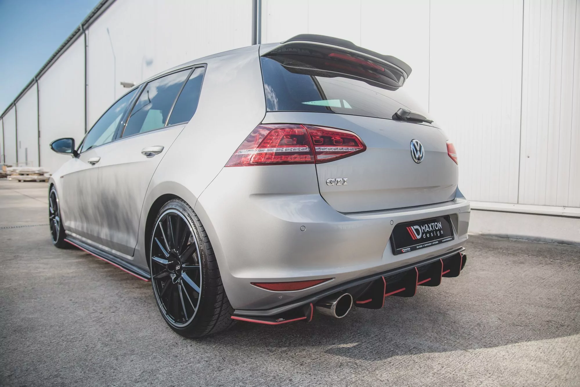 Robuste Racing Heck Ansatz Flaps Diffusor Für L + R V.1 VW Golf 7 GTI