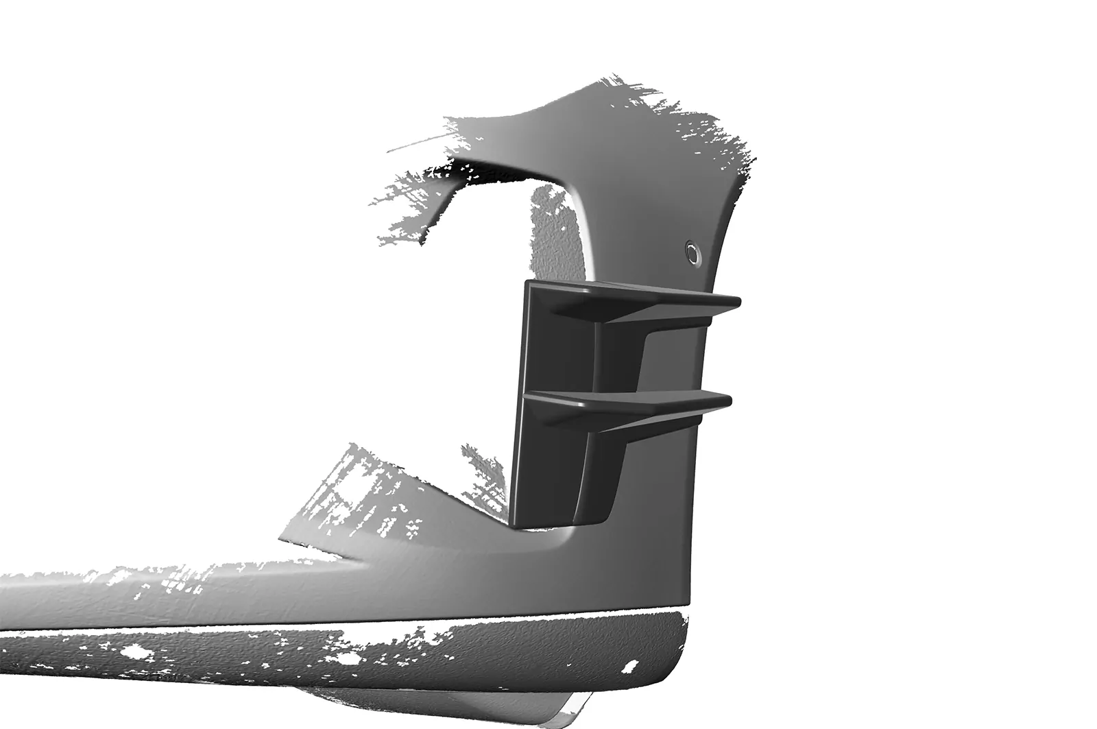 Performance Flaps für Audi e-tron GT FP023 Schwarz Strukturiert