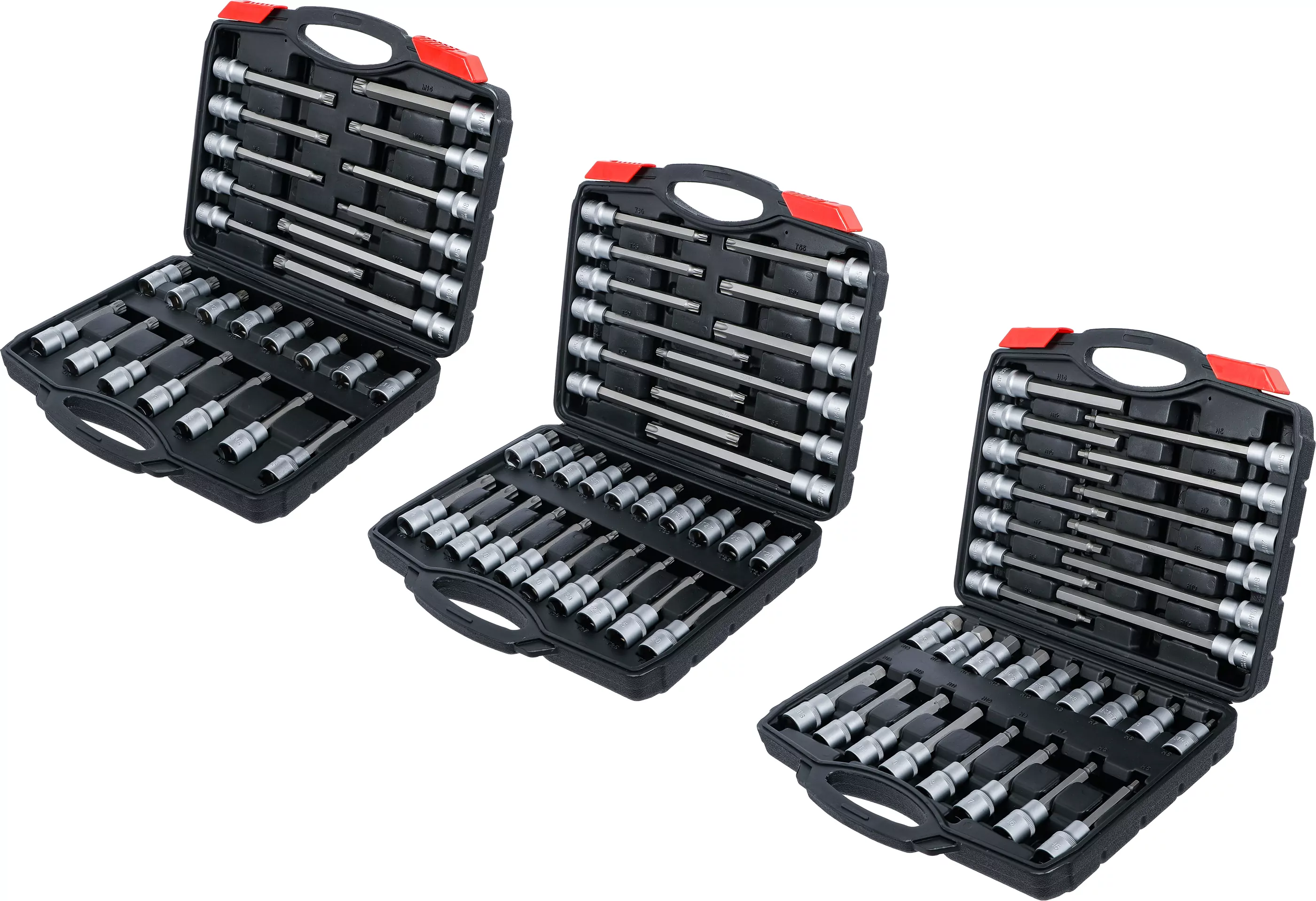 Bit-Einsatz-Sortiment | Antrieb Innenvierkant 12,5 mm (1/2") | 88-tlg.