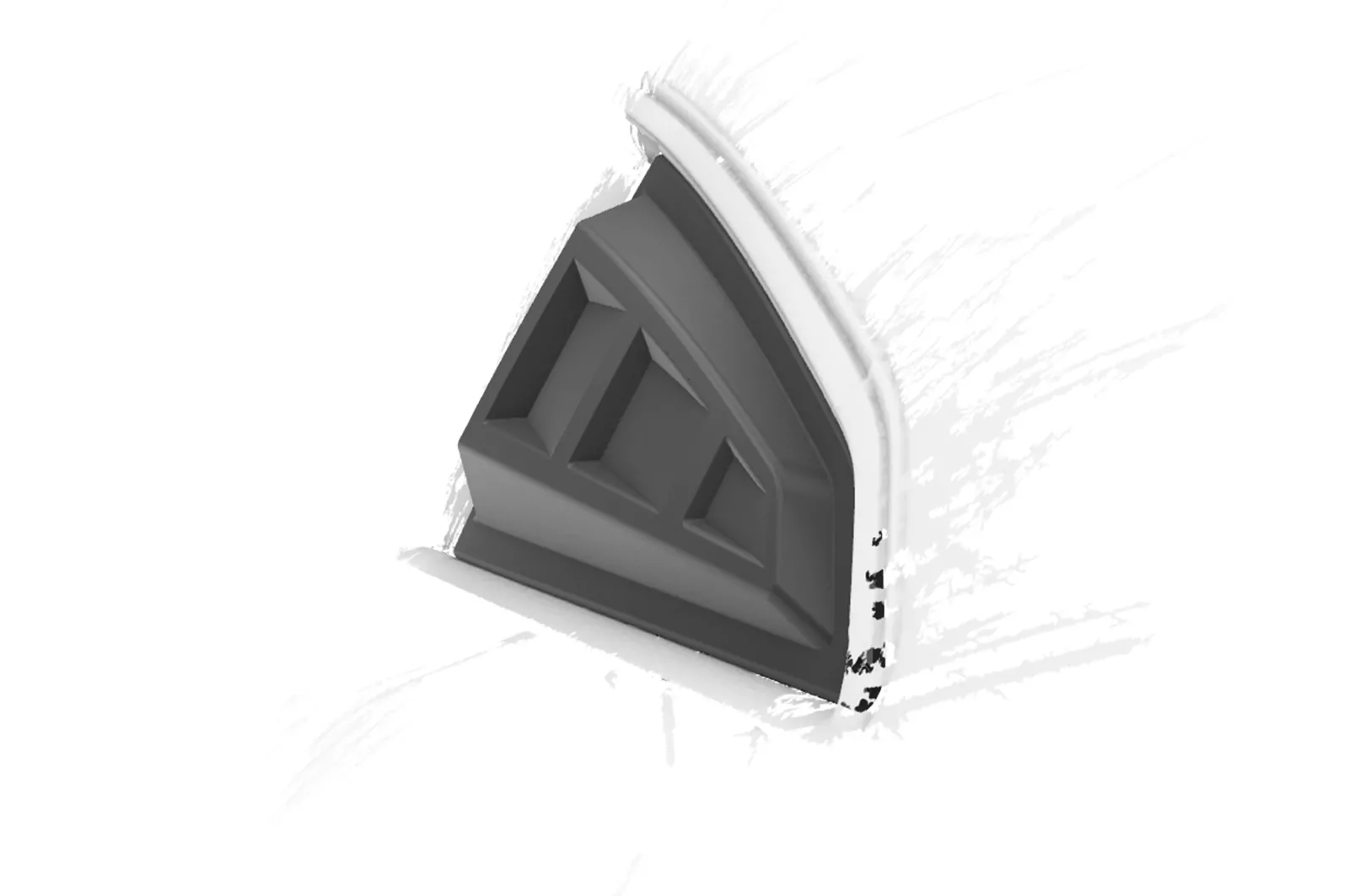 Seitenscheibenblenden für Audi TT (FV/8S) Coupe SSB035 Schwarz Strukturiert