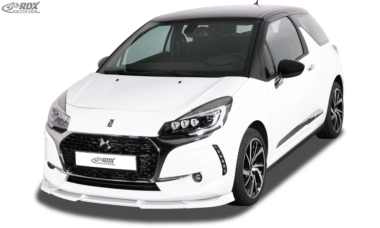 RDX Frontspoiler VARIO-X für CITROEN DS3 (2016+) Frontlippe Front Ansatz Vorne Spoilerlippe