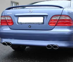 Mercedes CLK Typ 208  Endschalldämpfer Ausgang rechts/links - 2x88x74 Typ 32 rechts/links