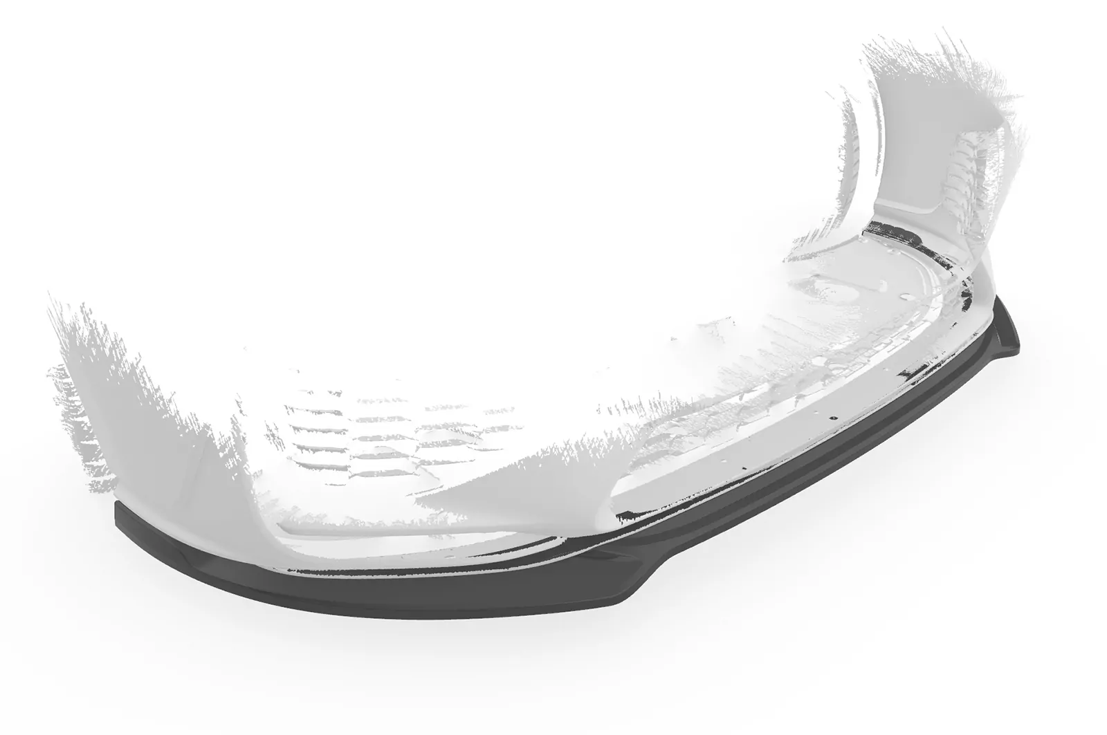 Cup-Spoilerlippe mit ABE für Hyundai I30 (PD) N / N-Line CSL714 Schwarz Strukturiert