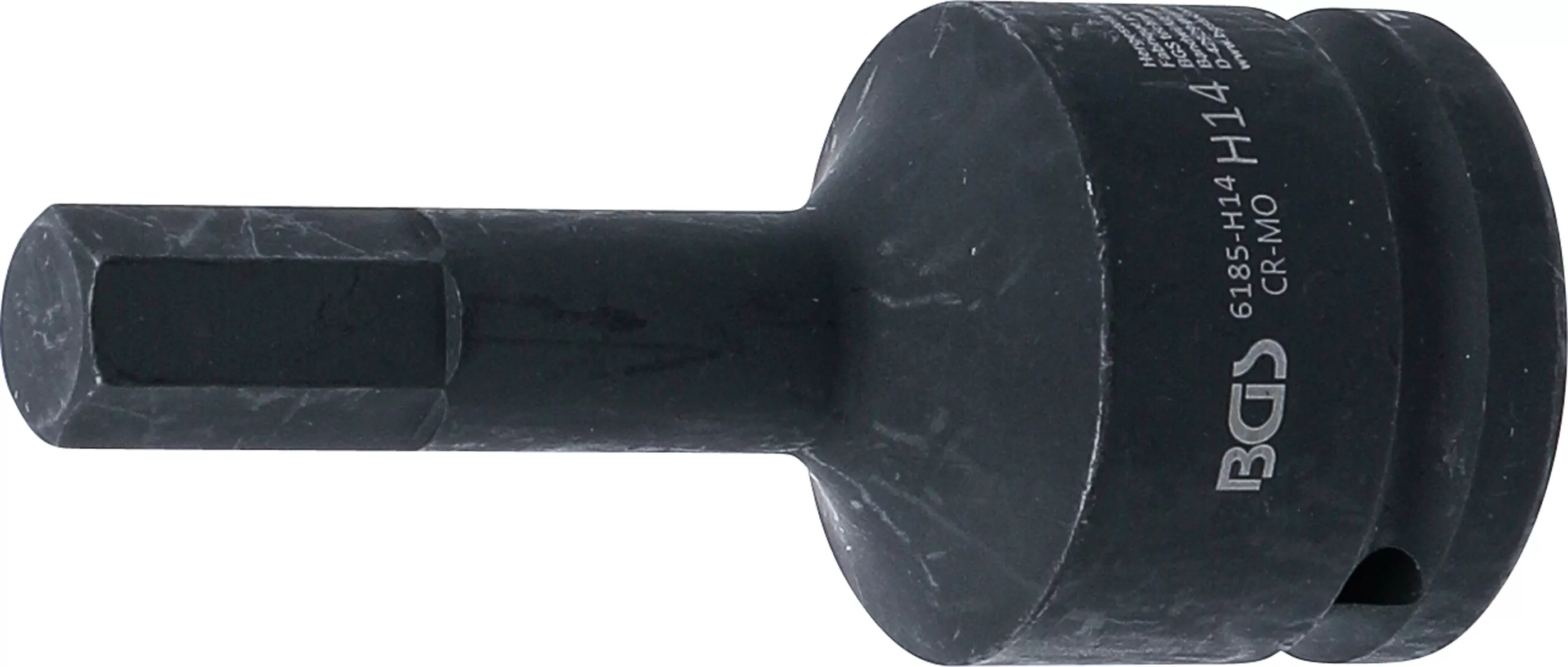 Kraft-Bit-Einsatz | Länge 100 mm | Antrieb Innenvierkant 20 mm (3/4") | Innensechskant 14 mm