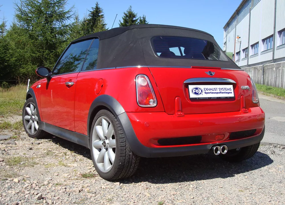 Mini Cooper S Cabrio R52  Endschalldämpfer rechts/links Ausgang mittig - 2x76 Typ 13