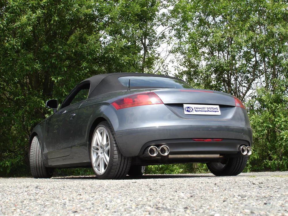 Audi TT 8J - 3,2 V6  Endschalldämpfer rechts/links - 2x100 Typ 17 rechts/links seitlich versetzt